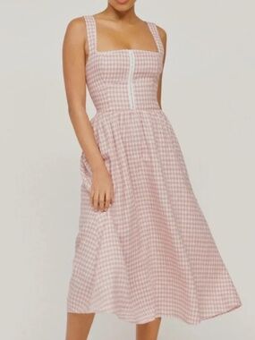 Reformation Tagliatelle Linen Dress